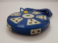 Multiplug Portable Heavy duty Extension Cord (Board/ Socket)- 10 ways socket and 2 USB port- Blue. 