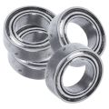 ZOROOM 10Pcs Miniature Sealed Metal Shielded Metric Radial Ball Bearing Model: MR106-ZZ 6X10X3mm & 10Pcs MR74-ZZ 4x7x2.5mm. 