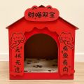 Kitty Pet Doghouse Spring Festival Couplets Creative Funny Cattery Door Couplets Blessing Chinese New Year Couplets Home Decoration. 
