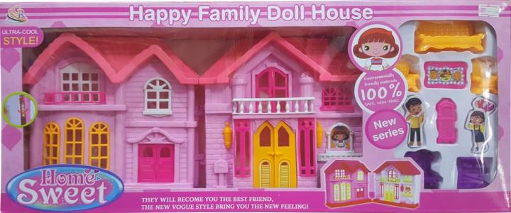 Happy%20Family%20Home%20Sweet%20Doll%20House%20Full%20Set%20with%20New%20Series%20&%20Ultra%20Cool%20Style%20(Multicolor)%20-%20Image%202