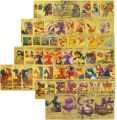 55PCS Pokemon Metal Gold Plated Card - Ultra Rare Collection Cards with CharizardRainbow Golden Vmax DX GX, Best Gift for Collectors, Kids HiQuality New Update. 