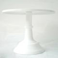 2X Metal Iron Cake Stand Round Pedestal Dessert Holder Cupcake Display Rack Bakeware White Wedding Party Decoration. 