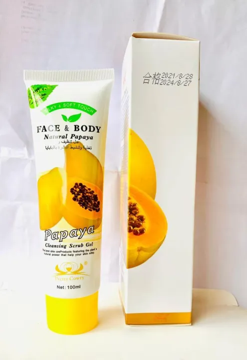 Face%20And%20Body%20Natural%20Papaya%20Cleansing%20Scrub%20Gel%20100ml%20-%20Image%202