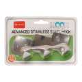 Advanced Stainless Steel Wall Hook With 2.5kg Capacity 3 Pcs. 