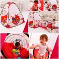 Kids 3 In 1 Play Tent With Play Tunnel. 