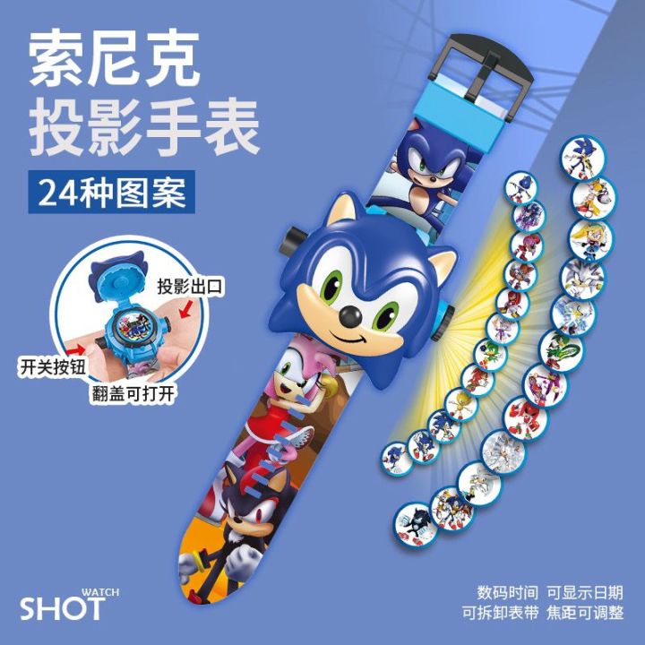 Beautiful%20Girl%20Sonic%20Strawberry%20Bear%20Minnie%20KT%20Cat%20Children's%20Toy%20Cartoon%20Luminous%20Projection%20Watch%20-%20Image%204