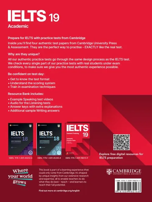 IELTS%2019%20Academic%20(English,%20Paperback)%20By%20Cambridge%20University%20Press%20&%20Assessment%20-%20Image%203