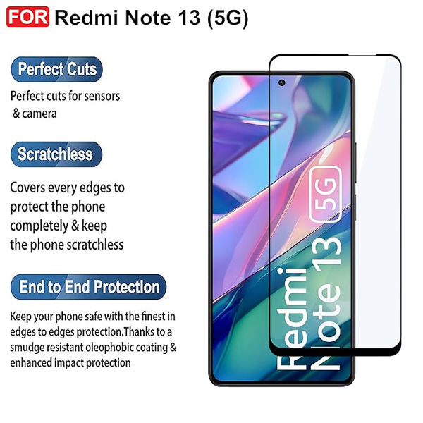 Redmi%20Note%2013%20(5G)%20Tempered%20Glass%20%7C%20Screen%20Protector%20Full%20HD%20Quality%20Tempered%20Glass%20Anti-Scratch%20Edge%20to%20Edge%20-%20Image%205