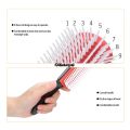 Difutagui 1pc 9-Row Detangling Hair Brush Denman Detangler Hairbrush Original Profesional Scalp Massager Straight Curly Wet Hair Comb. 