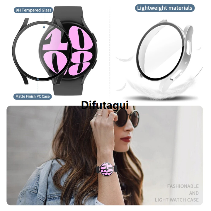 Difutagui%20Case%20for%20Samsung%20Galaxy%20Watch%207%2040mm%2044mm%20Women%20Men%20Samsung%20Smartwatch%20Luxury%206%2044mm%2040mm%20Glass%20Screen%20Protector%20Plastic%20Scratch%20Resistant%20Cover%20-%20Image%207