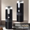 Portable Electric Espresso Cof-fee Machines 6oz Single Serve Mini Cof-fee Maker with Cup Cof-fee Powder and Cap-sule Bin 1200mAh Rechargeable Battery Automatic Brew for Camping Travel Car Hiking Office. 