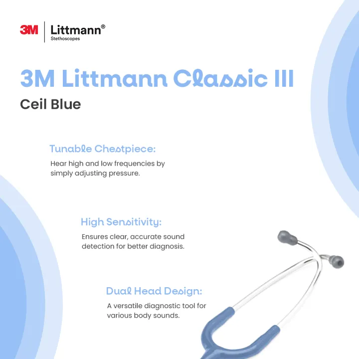 3M%20Littmann%20Classic%20III%20Stethoscope%20Ceil%20Blue%20%E2%80%93%20Dual%20Head,%20Tunable%20Chestpiece%20for%20Adult%20&%20Pediatric%20Patients%20%7C%20Best%20Stethoscope%20for%20Doctors,%20Nurses,%20Medical%20Students%20-%20Image%203
