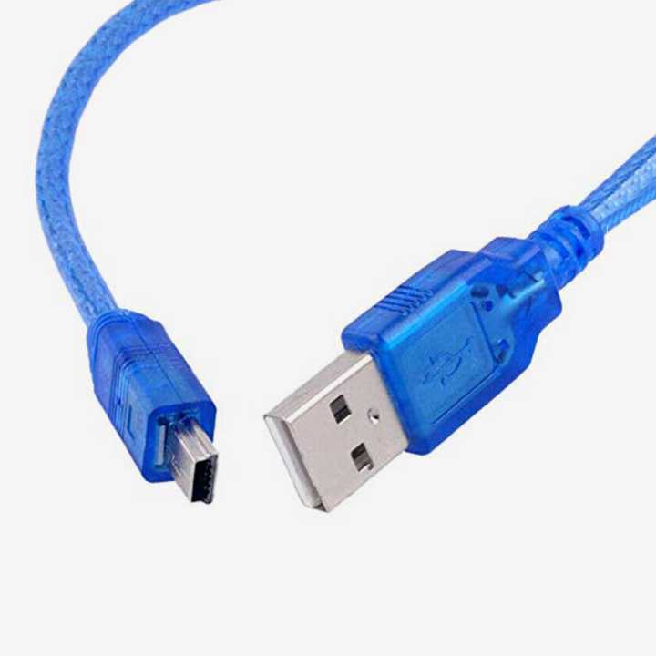 USB 'A' 2.0 Male to Mini USB 'B' Cable 30CM for Arduino Nano