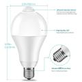 Pir Motion Sensor Bulb 7 Watts Led E17 Bulb Intermediate Base For Stairs, Garage. 
