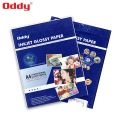 Oddy A4 Glossy Sticker Paper A4 | 130 gsm | Pack of 50 sheets | Water Resistant | A4 Size Glossy Sticker Paper. 