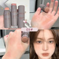one Productei Double-ended Cream Blush Stick Waterproof Brightening Face Contouring Shadow Blusher In Bar Longlasting Tint Cheek Korean Makeup. 