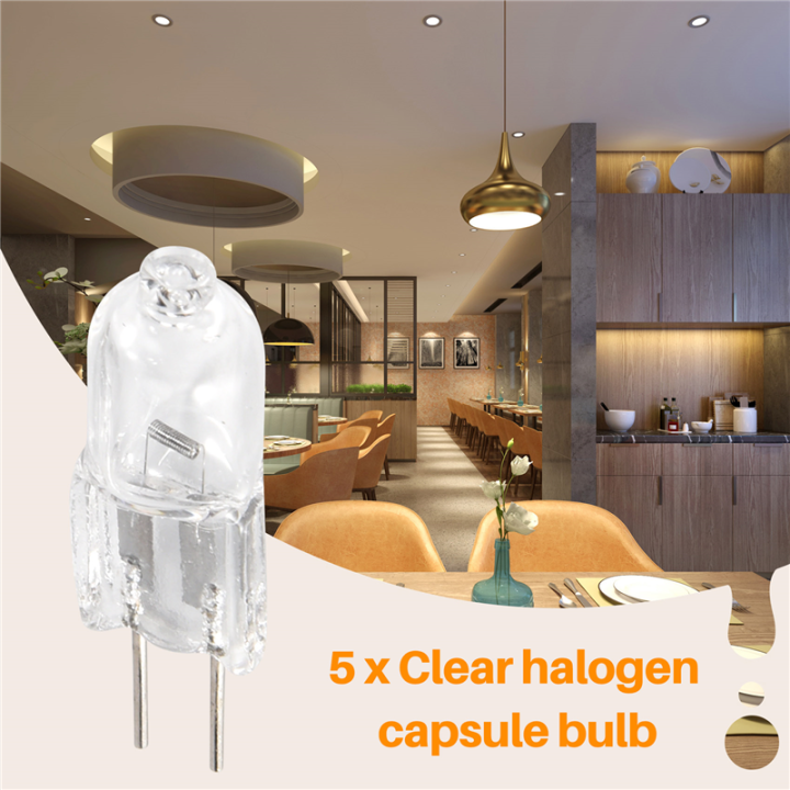 5%20x%20G4%2020W%2012V%20Clear%20Halogen%20Capsule%20Lamp%20Light%20Bulbs%20-%20Image%203