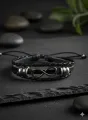 Unisex Vintage Fashion  PU Leather Bracelet. 