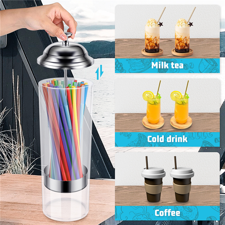 Kqueebee%20Straw%20Dispenser%20Holder%20-%20Drinking%20Straw%20Holder%20Plastic%20Straw%20Holder%20for%20Kitchen%20Milk%20Coffee%20Shop,Straw%20Dispenser%20-%20Image%207