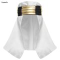 Linguolin Mens Arab Sheik Hat Head Scarf Fancy Dress Up Halloween Costume 2025 For Men Arabian Prince Cosplay Hat Stage Props Accessory. 