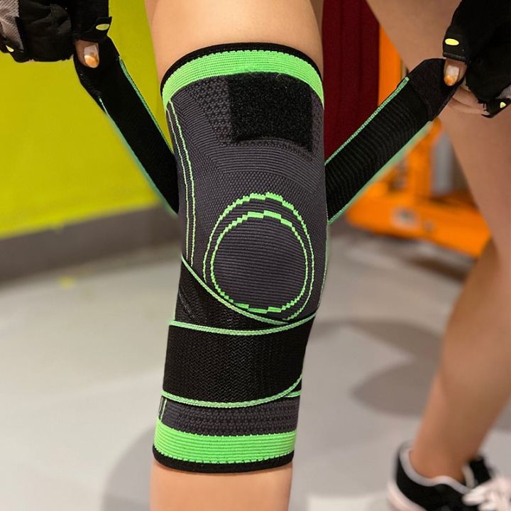 Fitness Running Cycling Knee Support Braces Elastic Nylon Sport Compression Pad Sleeve For Basketball - Single