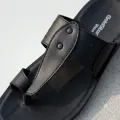 Goldstar Rocco 3007 Black Men's Toe-Loop Sandals – Comfortable Daily Wear Casual Chappal. 