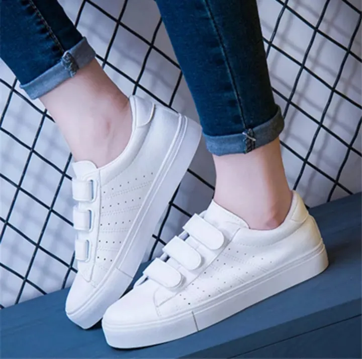 New%20Fashion%20Women%20Shoes%20Casual%20High%20Platform%20PU%20Leather%20Striped%20Simple%20Casual%20White%20Sneakers%20For%20Women's%20-%20Image%205