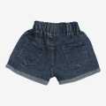 Navyblue Half Jeans Pants For Girls. 