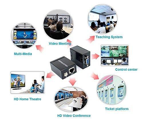 60M%20Vga%20Extender%20Repeater%20Adapter%20Over%20Single%20Rj45%20Cat%205E%20Cat6%20Network%20Cable%20Support%201080P%20Full%203D%20(1%20Transmitter%20+%201%20Receiver)%20-%20Image%204