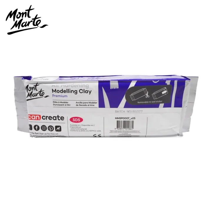 Mont%20Marte%20Air%20Hardening%20Modelling%20Clay%20-%20White%20500gms%20By%20KitabKalam%20-%20Image%203