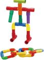 Water Pipe Building Blocks DIY Pipeline Tunnel Block Assembling Pipeline Tunnel Block Model Toy For Kids Kindergarten Puzzle Toy. 