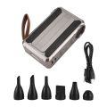 Violent Blower Mini Turbo Jet Fan Handheld Rechargeable Portable Turbo Fan with LED Lighting for Outdoors Keyboard. 