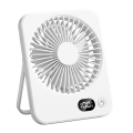 Fullhaodd Portable Desktop Fan Rechargeable Long Endurance Ultra-Thin with Powerful Airflow Quiet Foldable Handheld Desktop Fan. 