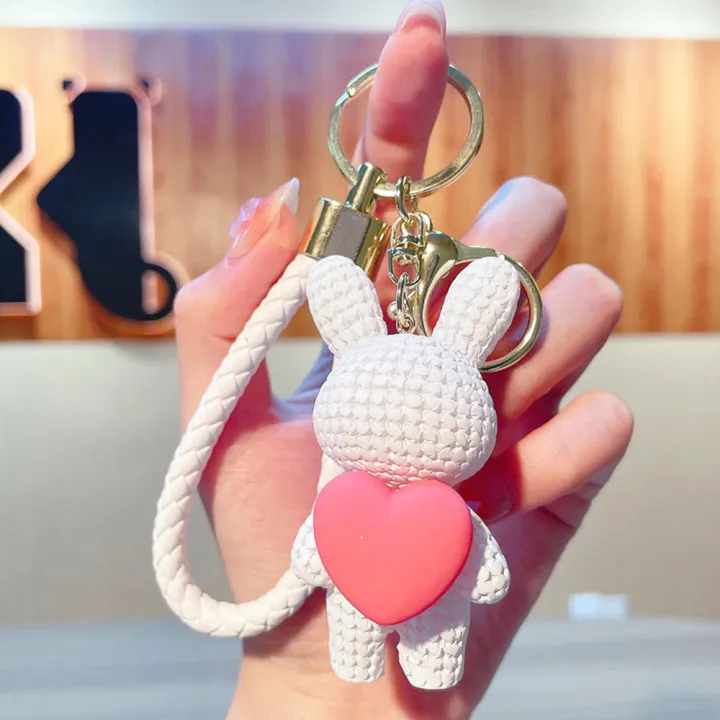 6%20Colors%20Little%20Bear%20Woven%20Wrist%20Strap%20Comfortable%20Feel%20Resin%20Alloy%20Key%20Chain%20Cute%20Keychain%20for%20Gifts%20For%20Girls%20Ins%20Key%20Hanging%20Rope%20Children'S%20-%20Image%207