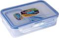 Ski Lock & Seal 800Ml + 125Ml Plastic Lunch Tiffin Box (Clear). 