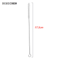 DISICHEN Bargain price 10pcs 6mm Drinking Straws Cleaning Brushes Stainless Steel Soft Hair Glass Tube Cleaner Reusable Straw Bottle Cleaning Tools. 