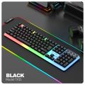 LIMEIDE TX35 Wired Membrane Gaming Office Keyboard With Colorful Lighting 104 Keys. 