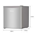 Hisense 55L Single Door Mini Refrigerator- Grey (RS-06dr4SA). 