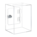 Acrylic Donation Ballot Box- Tip Jar for Money with Lock Key Suggestion Box Comment Box Vote Box. 
