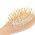 Soft Baby Hair Brush Comb Set For Newborn Wooden Handle Head Comfort Massager. 