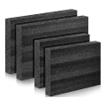 4 Pcs Customizable Polyethylene Black Black Foam Sheets for Cases Tool Foam Black Foam Sheet for Packaging and Crafts. 