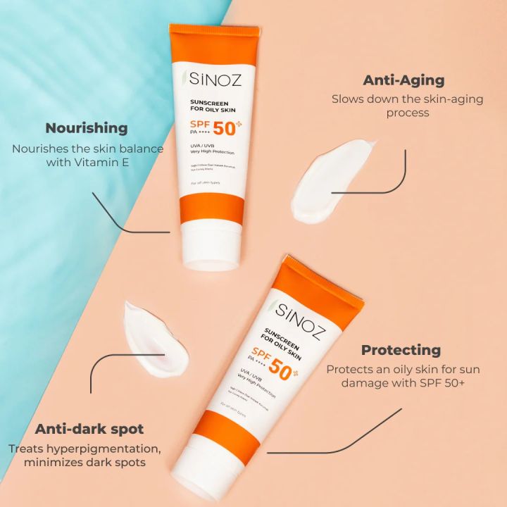 SiNOZ%20Sunscreen%20for%20Oily%20Skin%2050ml%20%7C%20SPF%2050+%20%7C%20UVA%20/%20UVB%20Very%20High%20Protection%20%7C%20Treats%20hyperpigmentation%20,%20Minimizes%20dark%20spots%20-%20Image%204