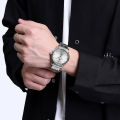 NaviForce NF9213 Casual Day Date Display Luminous Watch For Men - Silver. 