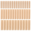 90 Piece Wooden Dowel Pins Straight Groove Wooden Dowel Pins with Beveled Ends Tapered for Furniture Door, M6 M8 M10. 