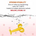 Mumlove Baby Banana Yellow Infant Toothbrush - Easy to Hold, Train Infants for Oral Hygiene & Teething. 