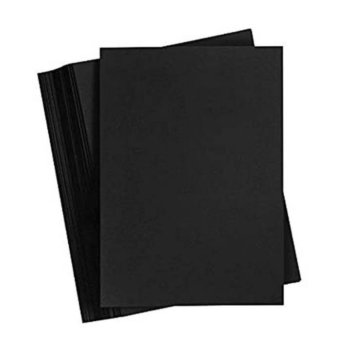 Black Paper A4, Pack Of 20 Sheets) Smooth Premium Quality 140GSM ...