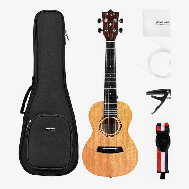 Enya%20EUC%20200A%2023%20Inch%20Concert%20Ukulele%20With%20Capo,%20String%20,%20Padded%20Bag,%20Belt%20And%20Polishing%20Cloth%20-%20Image%208