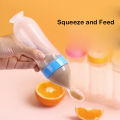 Silicone Feeding Bottle With Spoon Shaped Cap - 90ml. 