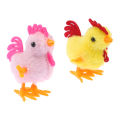 1PC Plush Wind Up Chicken Kids Educational Toy Clockwork Jumping Walking Chicks Toys EATOP. 