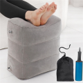 Inflatable Airplane Foot Rest with Hand Pump and Carry Bag, Travel Foot Rest Airplane Chair Extender for Kids Easy to Use. 
